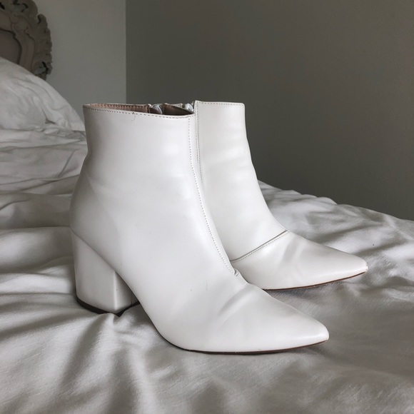 boohoo white booties